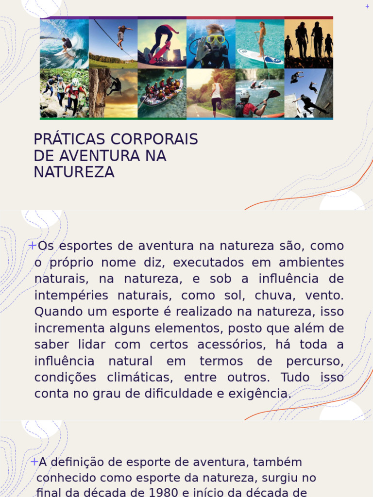 Práticas Corporais de Aventura na Natureza | PDF