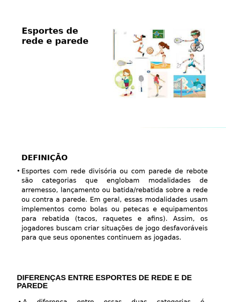 Esportes de Rede e Parede: Voleibol e Mais | PDF | Voleibol | Jogos com ...