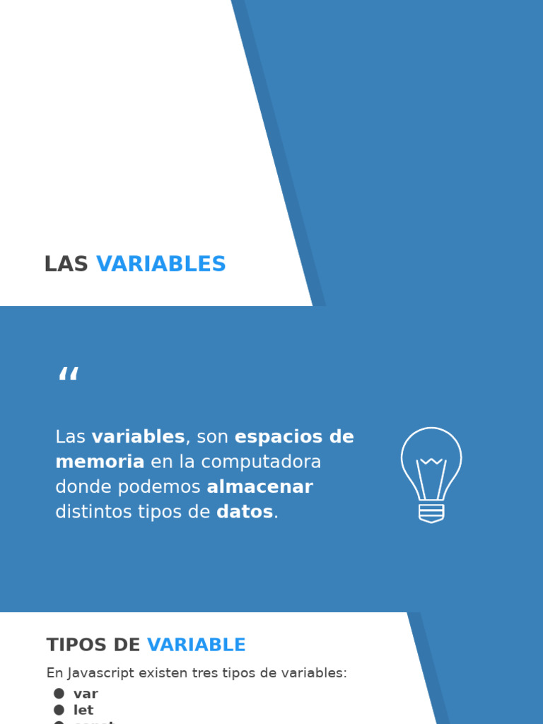 Tipos de Variables en JavaScript | PDF | Variable (informática ...