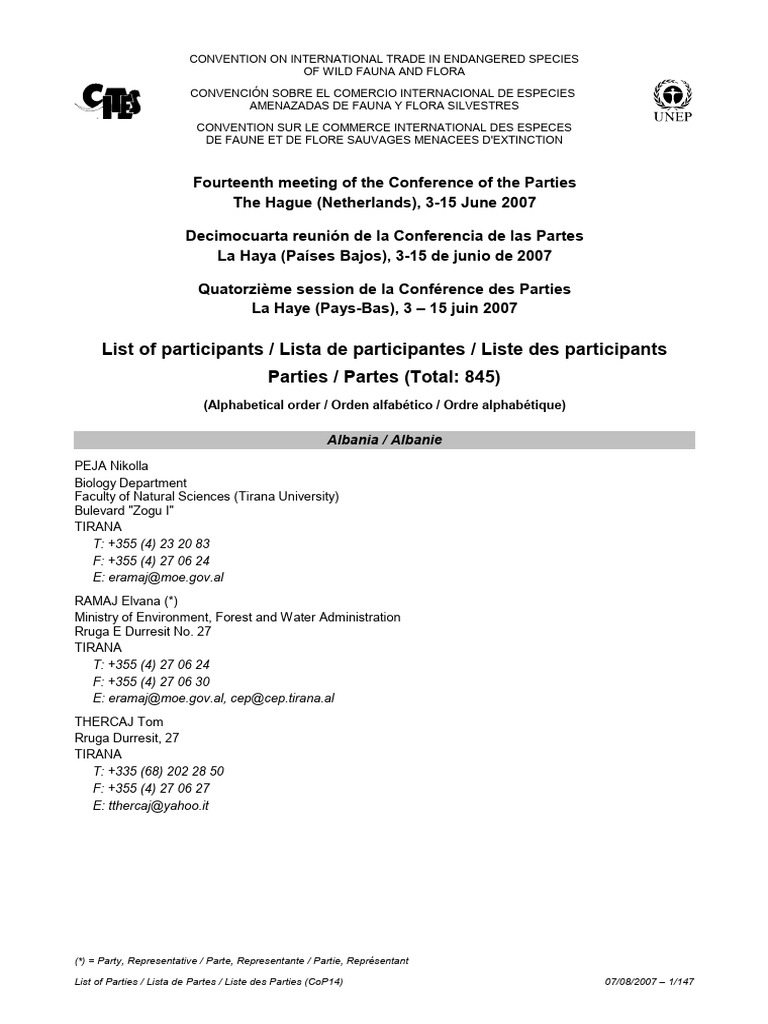 List Party 1 | PDF | Environmental Protection | Natural Environment