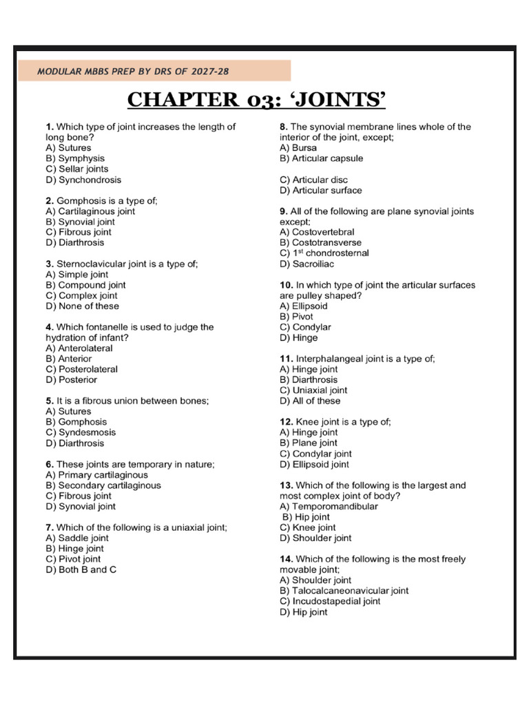 Foundation module review modular MBBS prep | PDF