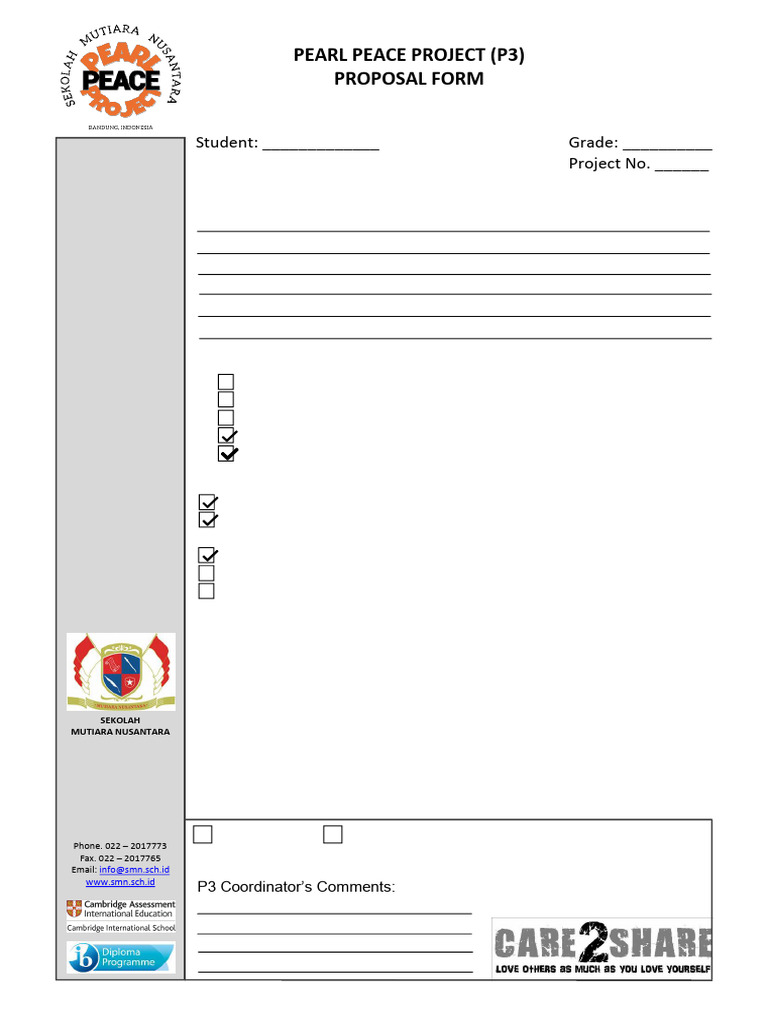 P3 Proposal SMN Cup Bazaar | PDF
