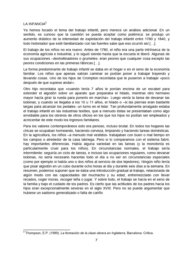 Trabajo infantil en la Revolución Industrial | PDF | Trabajo infantil