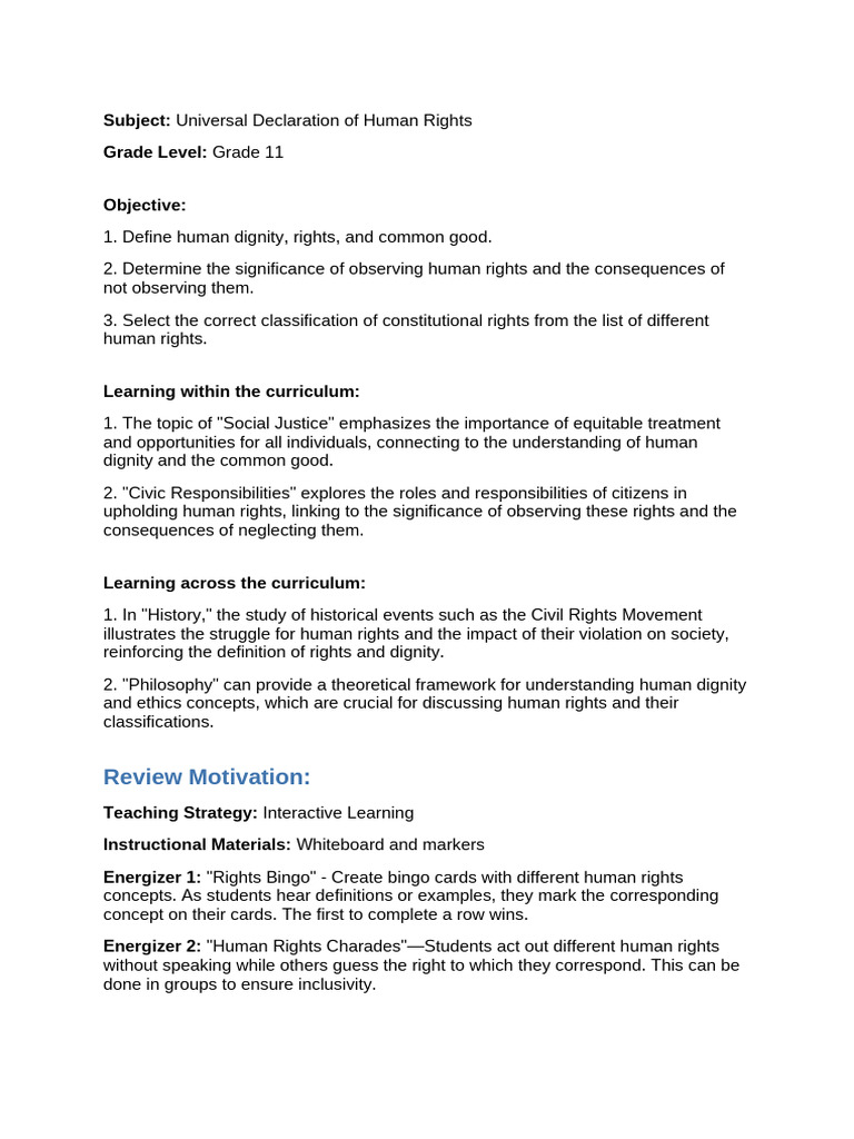 Understanding Human Rights in Education | PDF | Rights | Human Rights