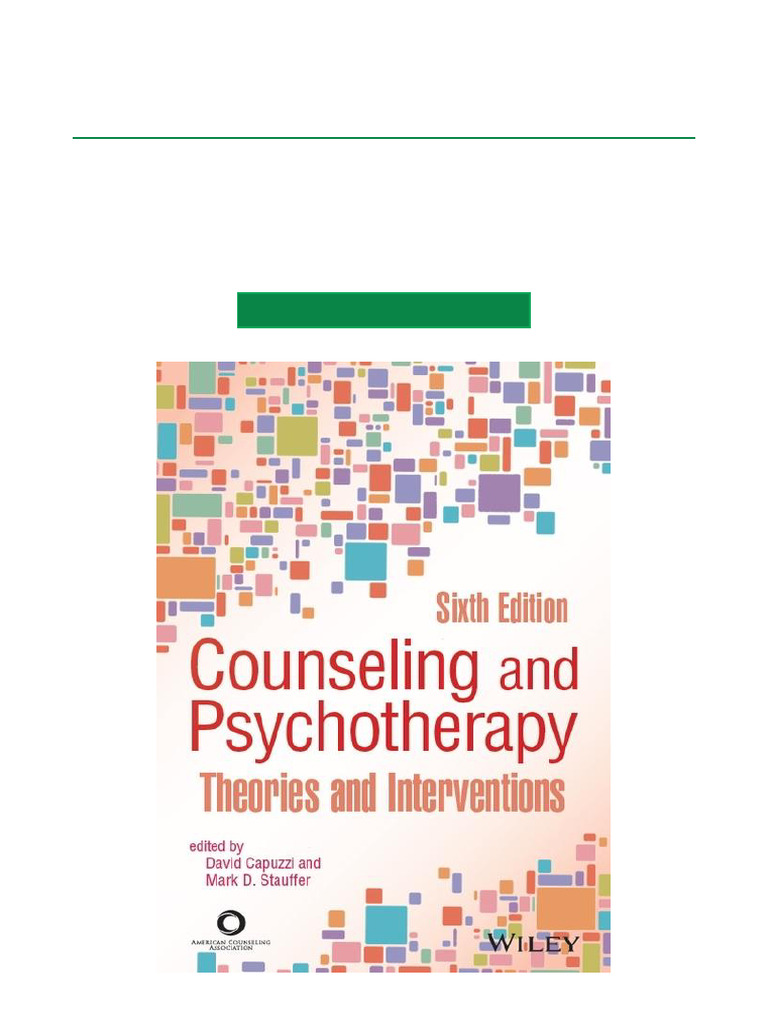 Limited Get Counseling and Psychotherapy Theories and Interventions 6th ...