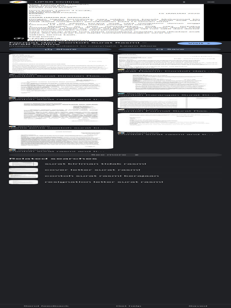 Format Surat Kiriman Rasmi - Google Search | PDF