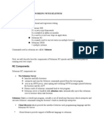 Working With Selenium Selenium: RC Components
