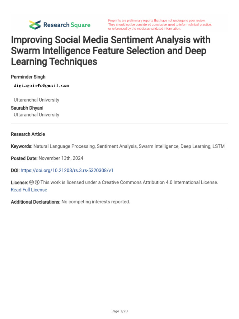 Enhancing Social Media Sentiment Analysis | PDF | Deep Learning ...