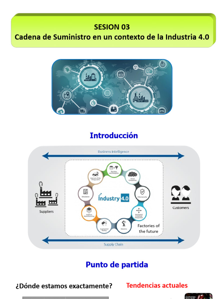 Cadena de Suministro en Un Contexto de La Industria 4.0 | PDF | Cadena ...