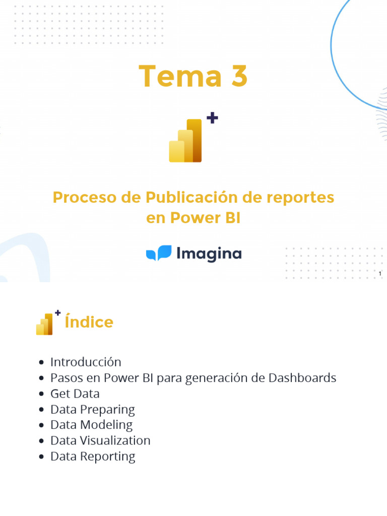 Tema 3 Proceso de Publicacin de Reportes en Power Bi | PDF | Archivo de ...