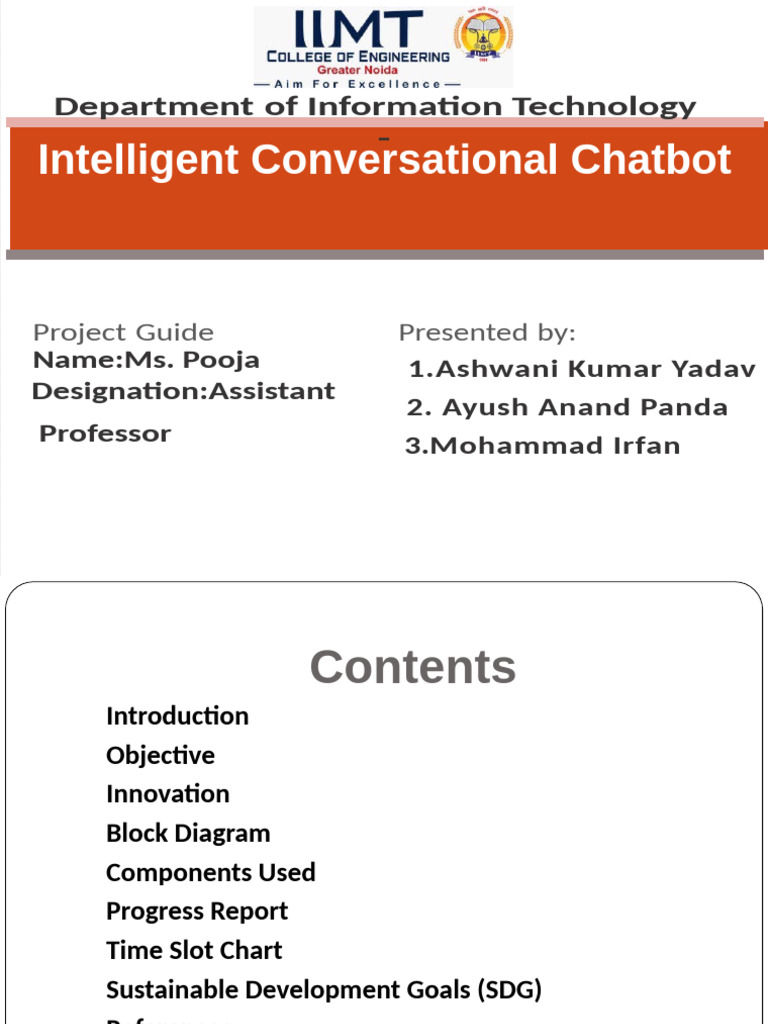 Intelligent Conversational Chatbot Project | PDF | Artificial ...