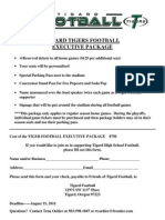 TigardFootball 2011 Executive Package