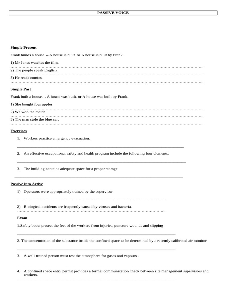 Understanding Passive Voice Usage | PDF