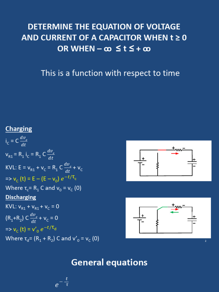 Capacitor Voltage and Current Analysis | PDF | Electrical Components ...