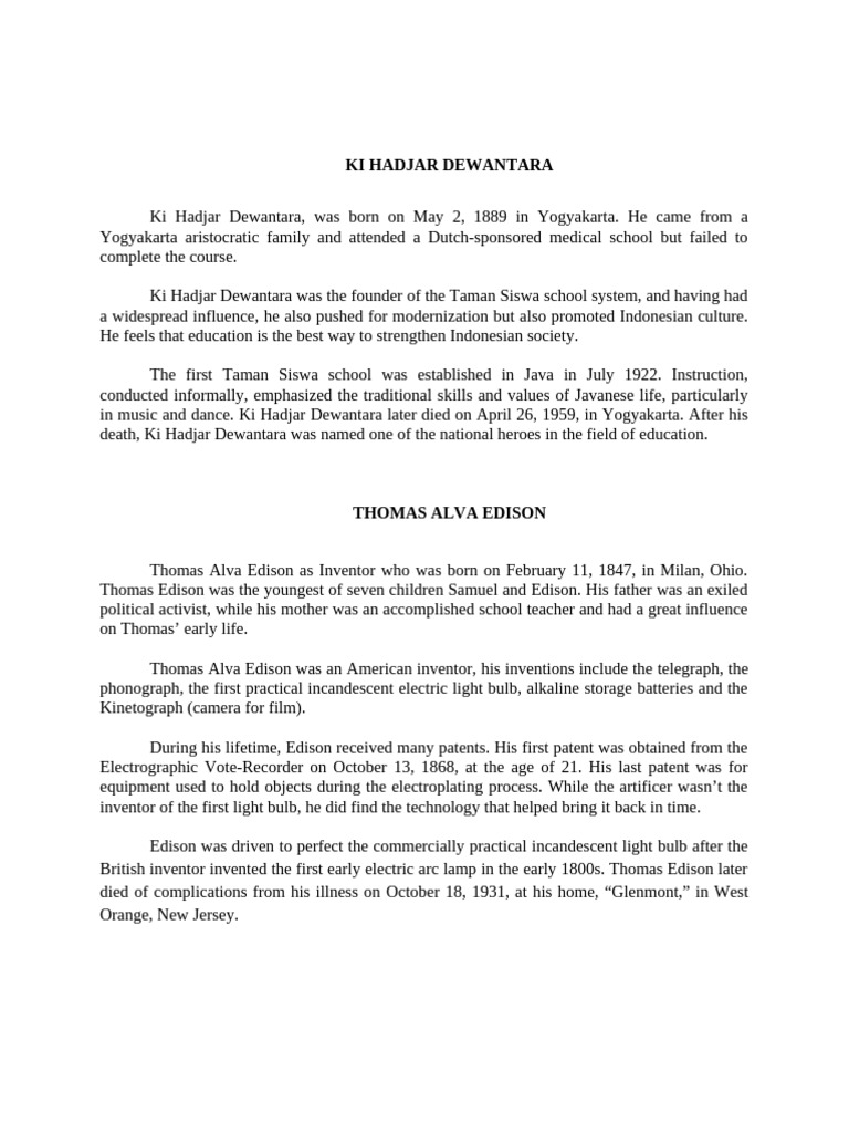Biography Text 2 - XI | PDF