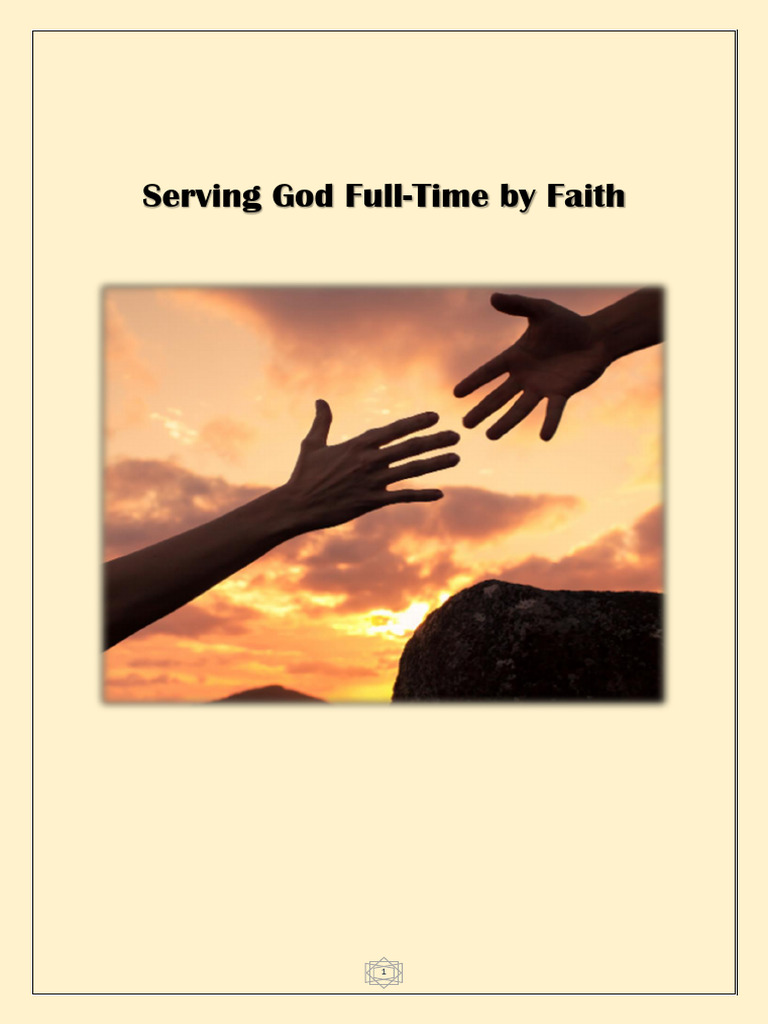 Full-Time Ministry: Faith and Provision | PDF | Faith | Jesus