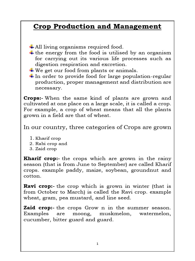 Crop Production and Management | PDF | Fertilizer | Irrigation
