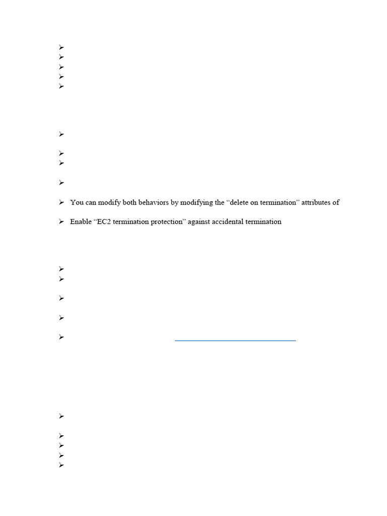 EC2 Instance Management and Termination Guide | PDF