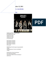 Monday, December 12, 2011: Download Lagu 2NE1 - I Am The Best