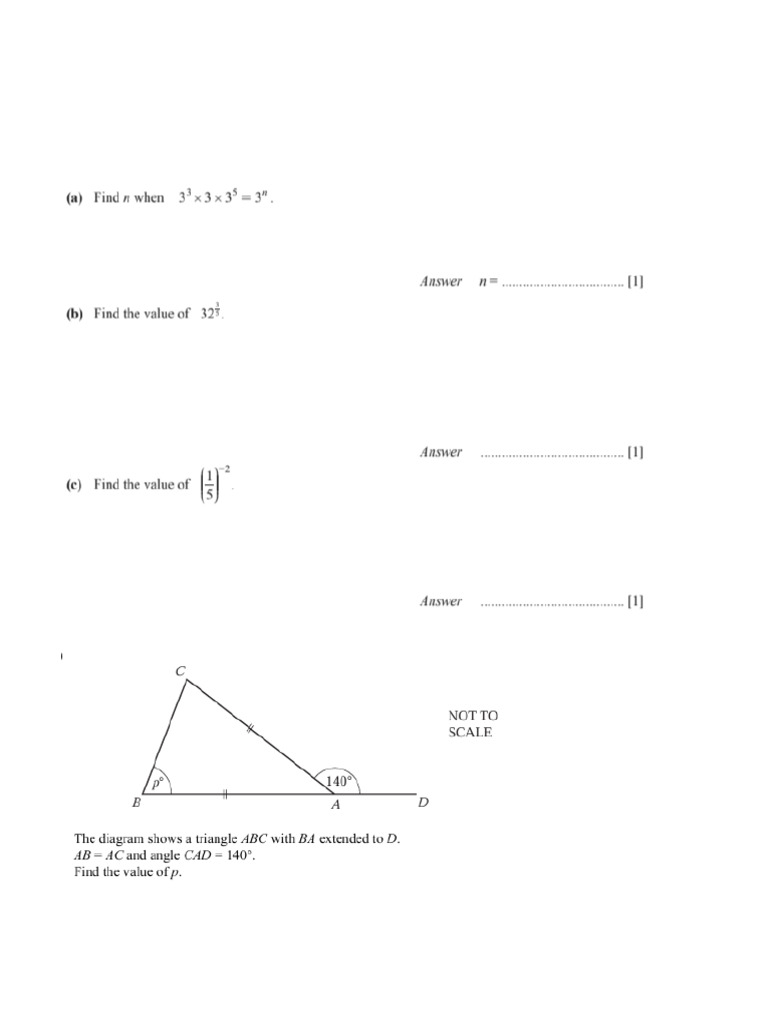 Class IX Maths Revision Worksheet | PDF | Length | Area