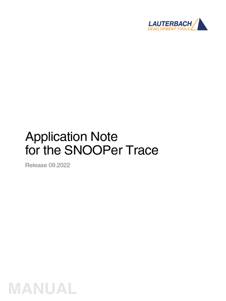 SNOOPer Trace Configuration Guide | PDF | Debugging | Central ...