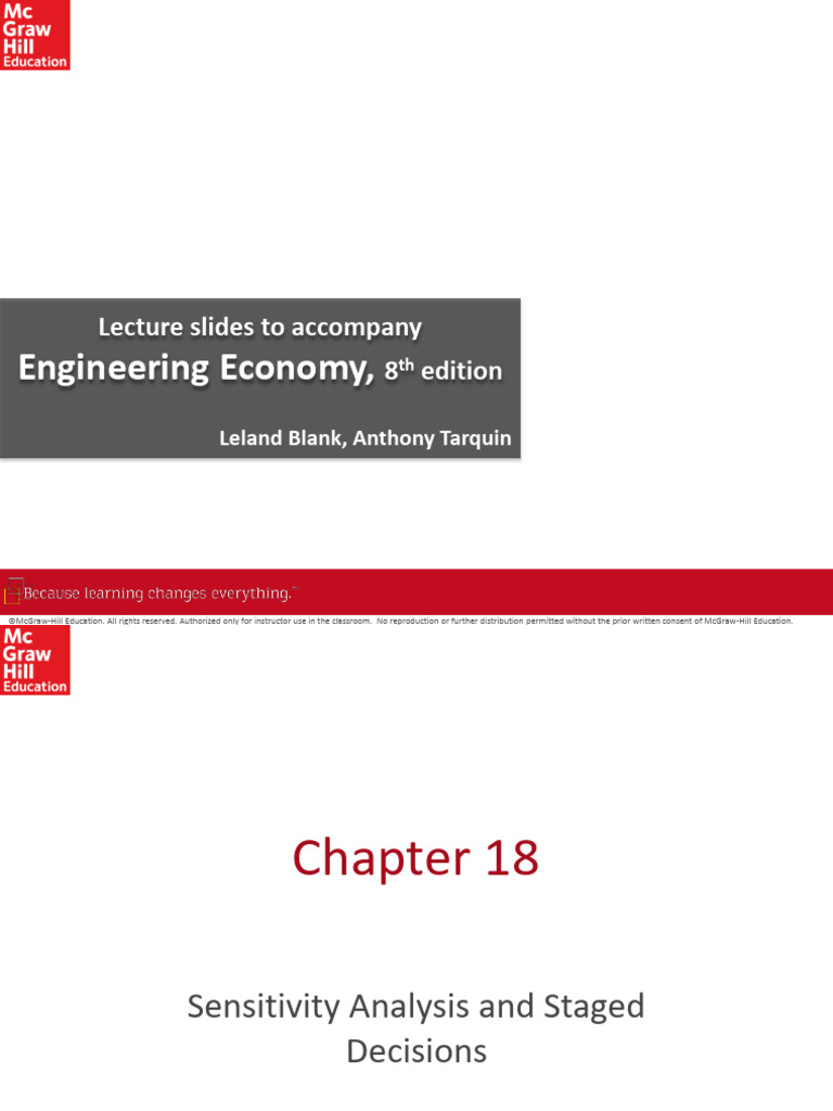 Sensitivity Analysis in Engineering Economy | PDF | Option (Finance ...