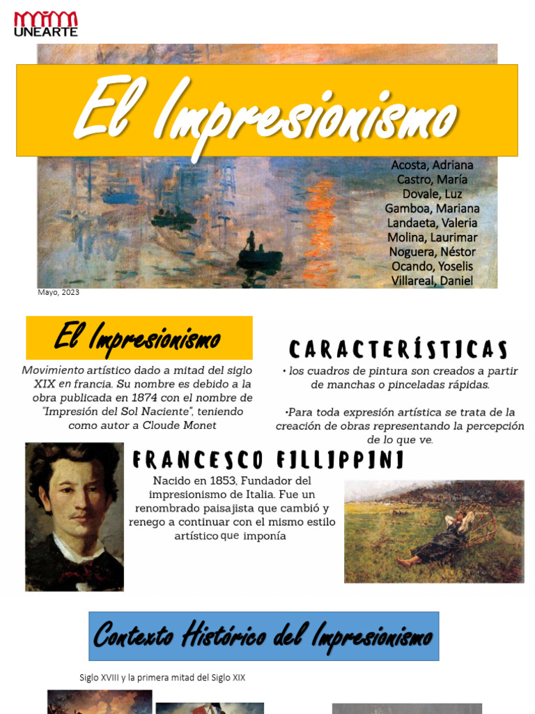 Contexto Histórico del Impresionismo | PDF | Impresionismo | Claude Monet