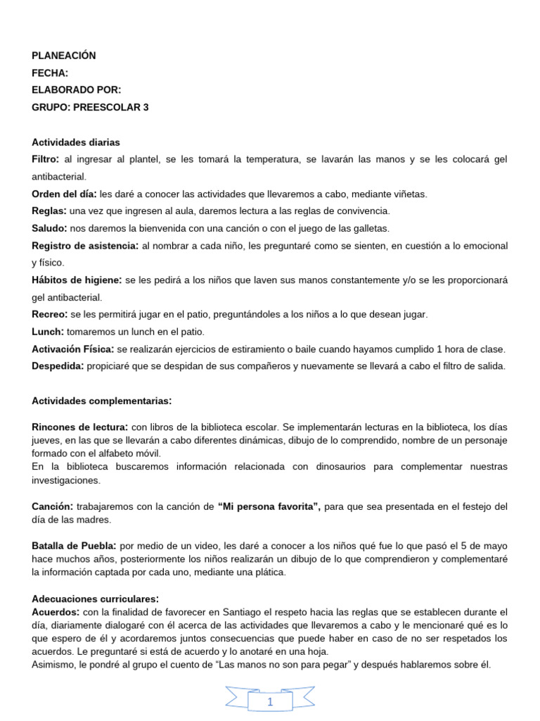 Plan Mayo 1 | PDF | Comunicación | Aprendizaje