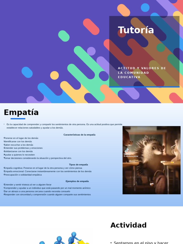 Actitudes y Valores en la Comunidad Educativa | PDF | Empatía | Liderazgo