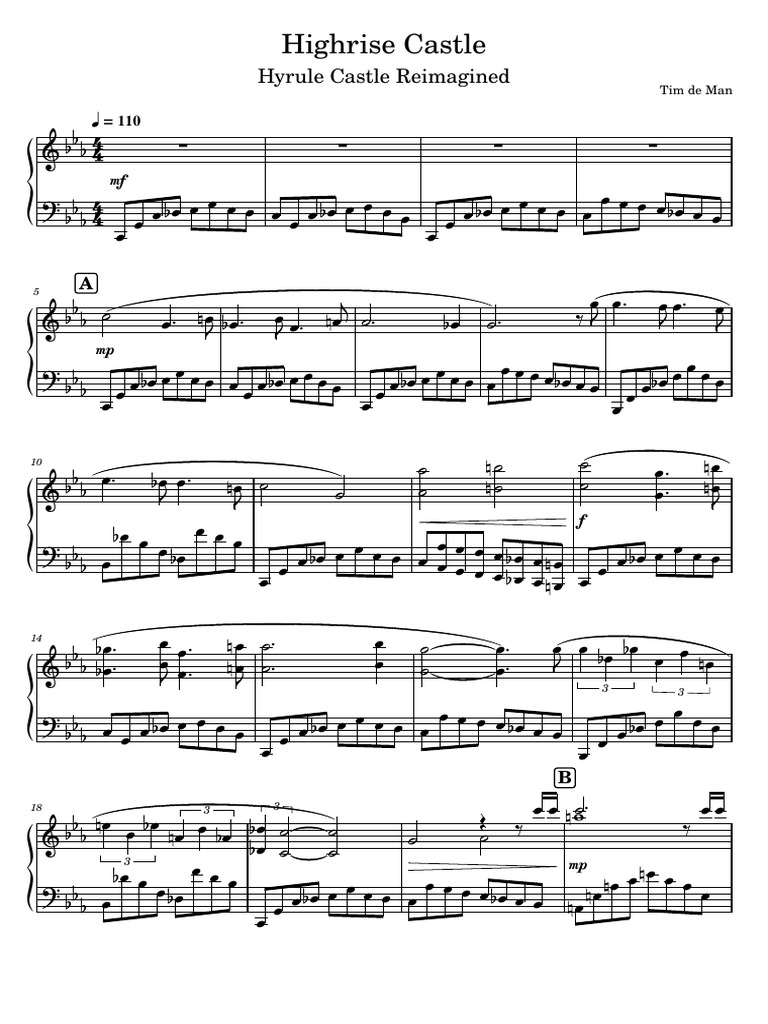 Hyrule Castle Sheet Music Reimagined | PDF