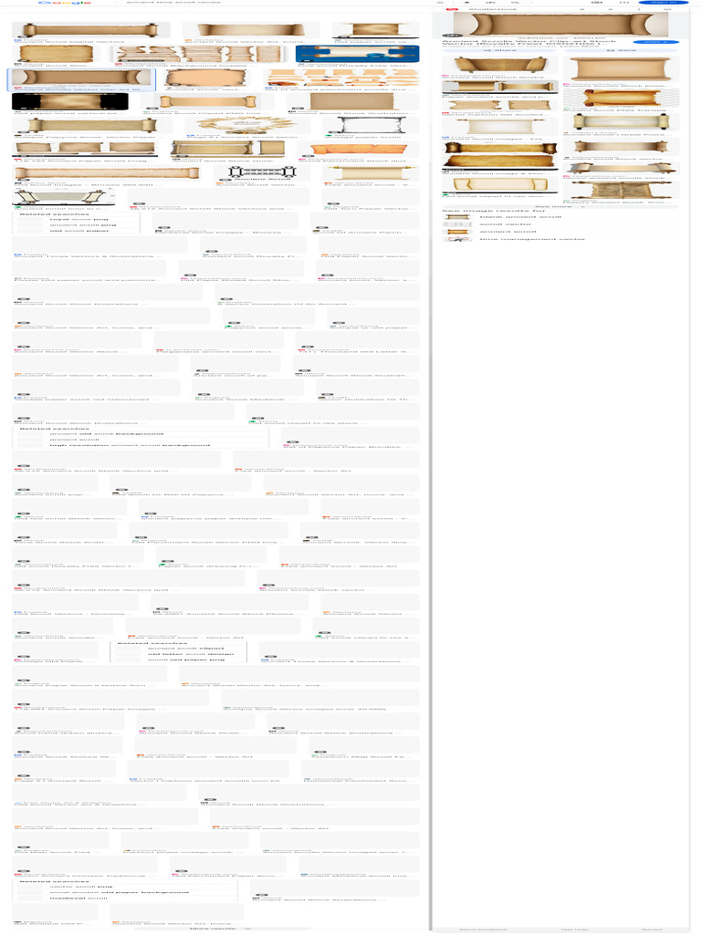 Ancient Scroll Vector Resources | PDF | Graphic Design | Imaging