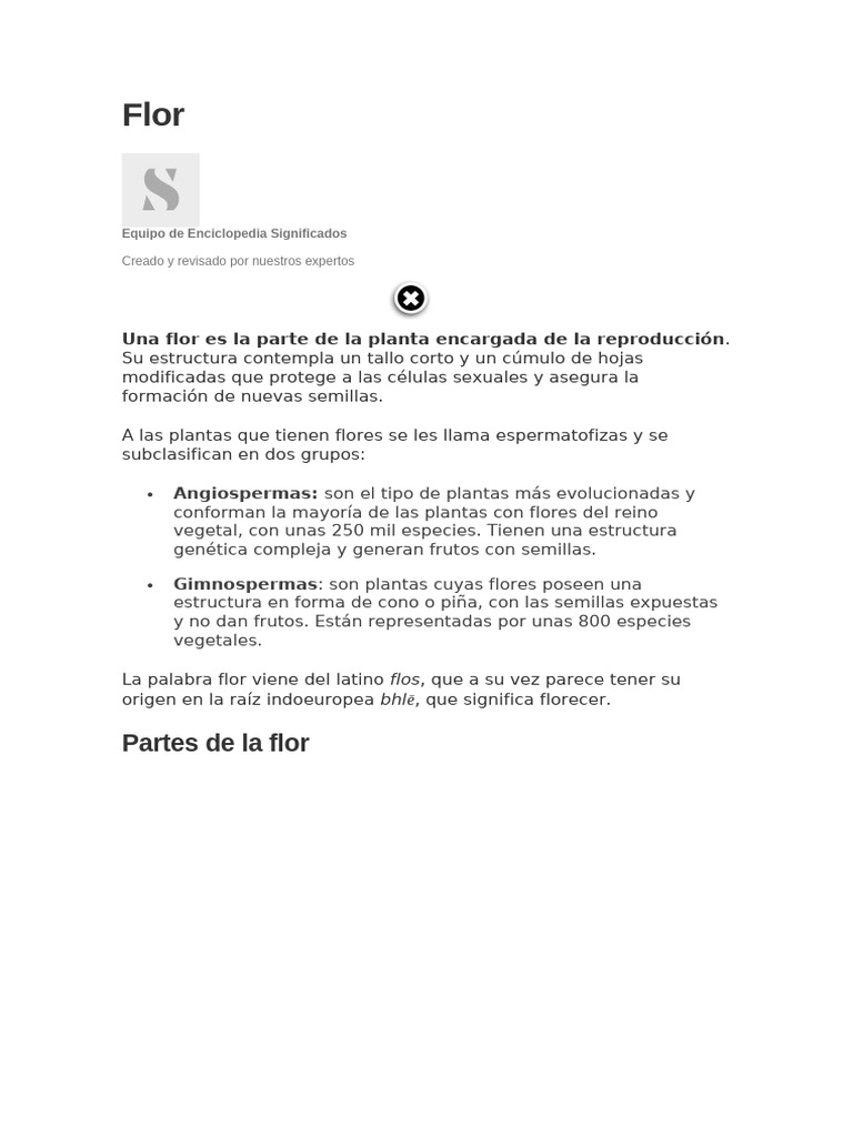 Estructura y funciones de las flores | PDF | Flores | Polinización