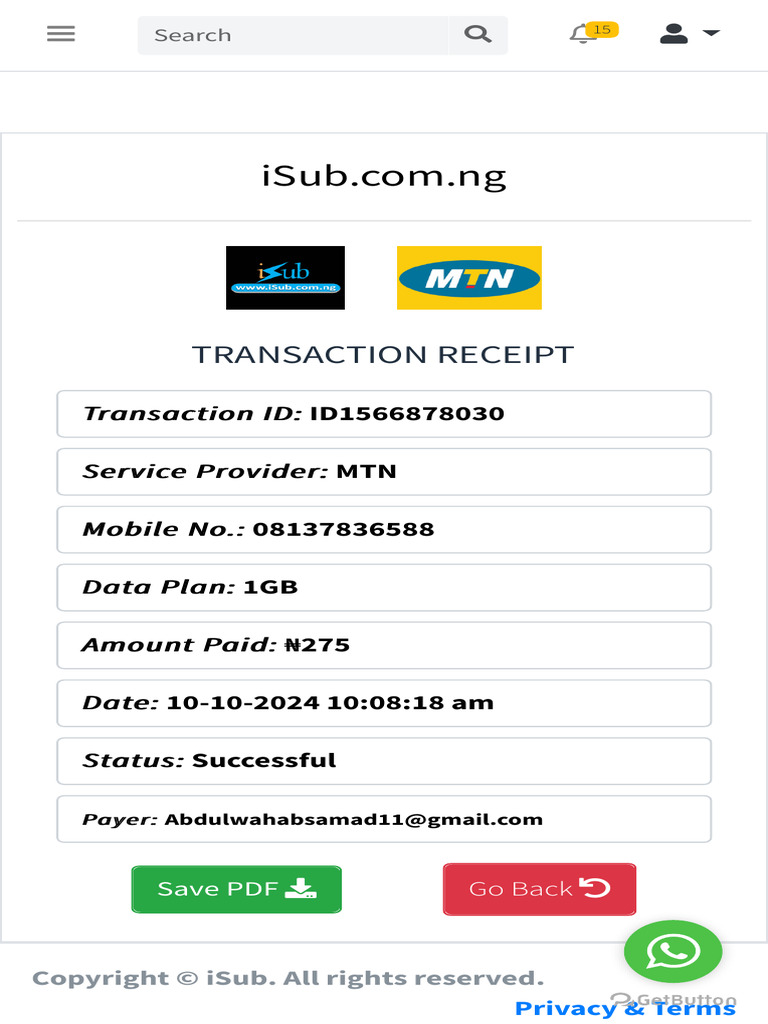 ISub - User Dashboard | PDF