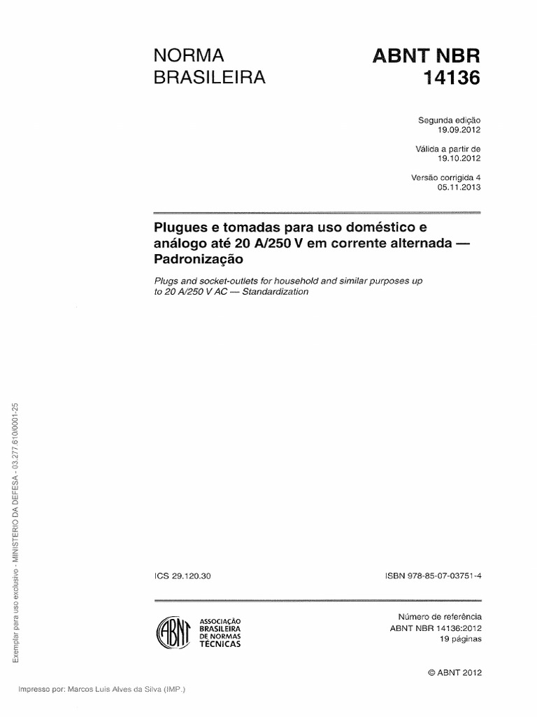 NBR 14136 | PDF