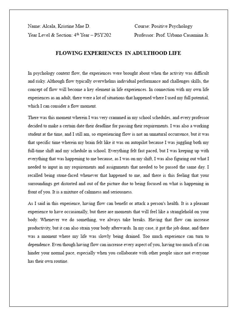 Flow Activity | PDF