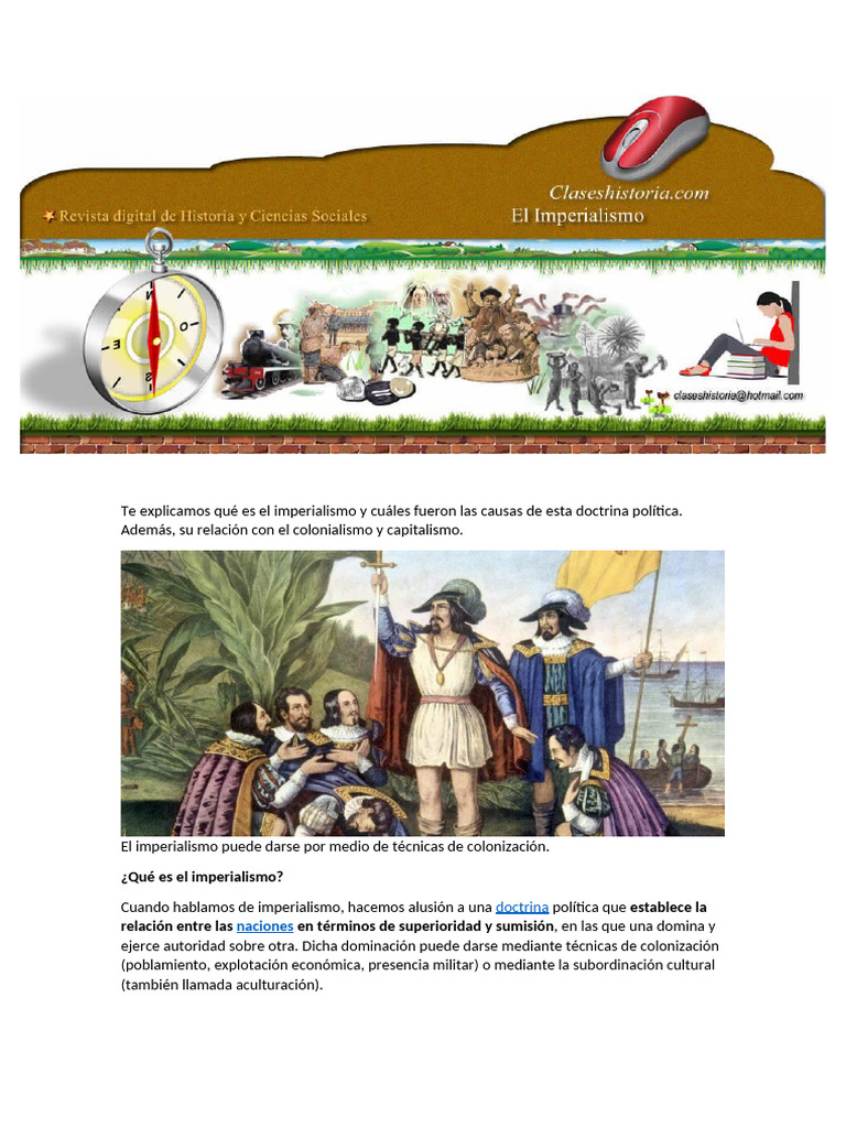 El Imperialismo | PDF | Colonialismo | Imperialismo, image size:768x1024