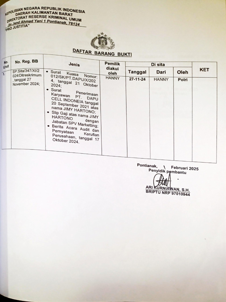 Daftar BB | PDF