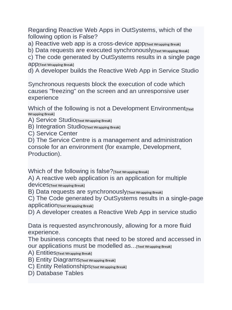 Understanding OutSystems Reactive Apps | PDF | Parameter (Computer ...