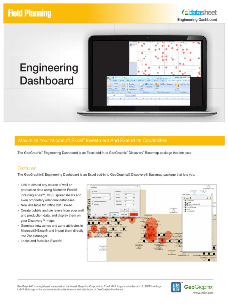 GeoGraphix Engineering Dashboard Overview | PDF
