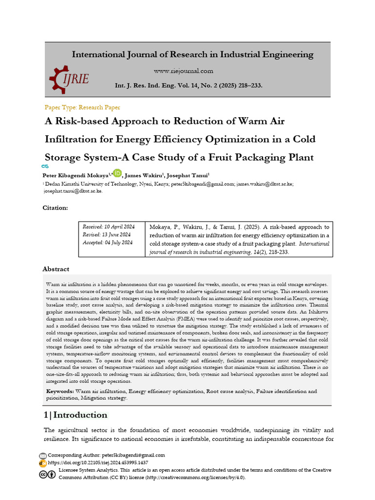 02 A Risk Based Approach To Reduction of Warm Air Infiltration For ...