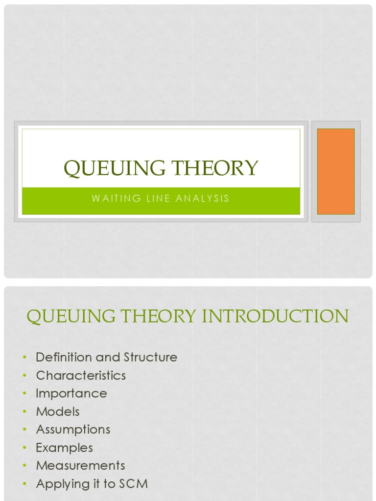 Queuing Theory: Analysis and Applications | PDF | Applied Mathematics ...