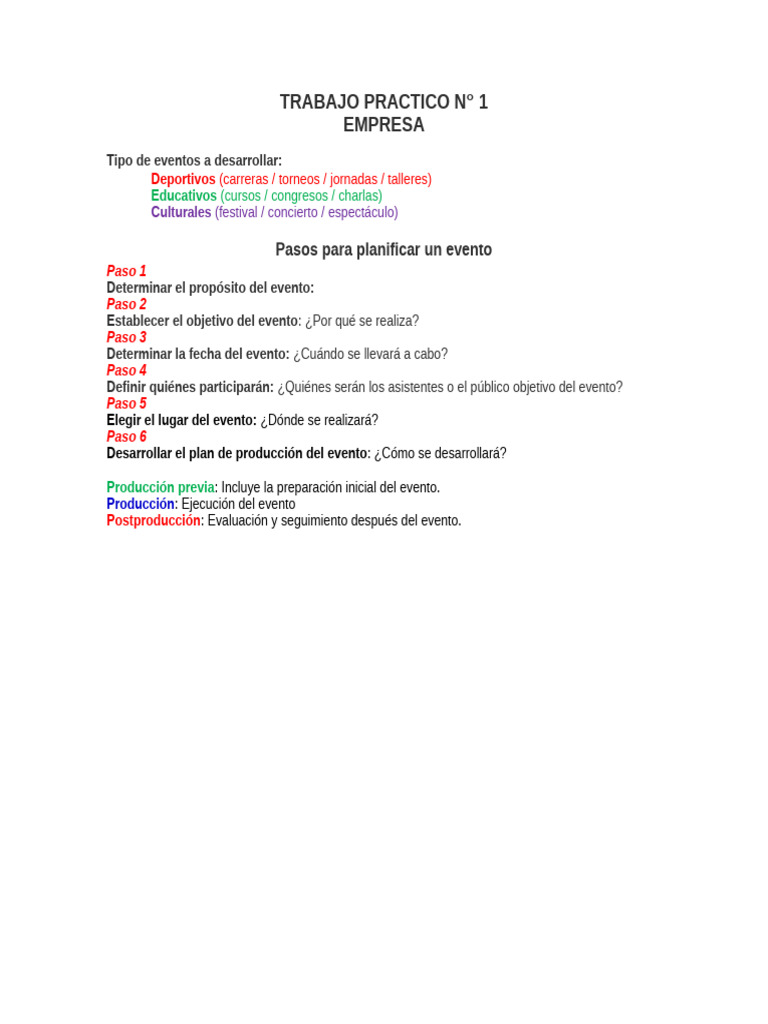 Guía para Planificar Eventos Exitosos | PDF | Presupuesto | Planificación