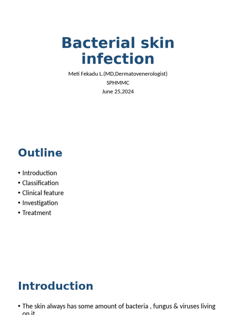 3bacterial Skin Infection | PDF | Infection | Cutaneous Conditions