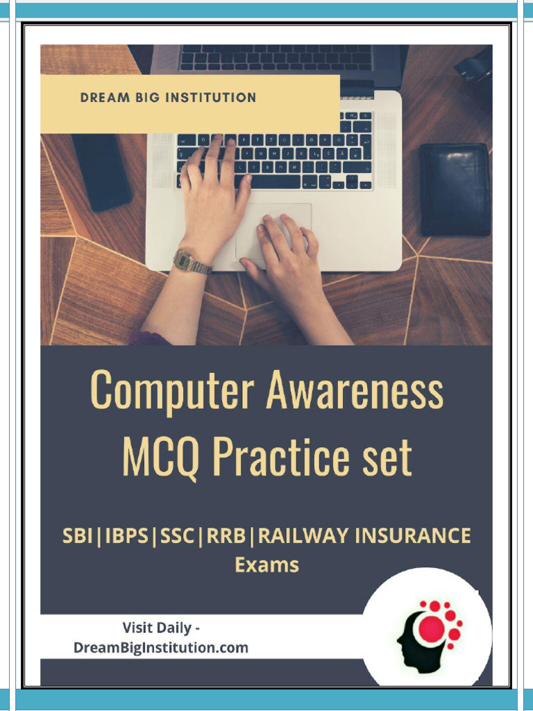Computer MCQs Practice Set (DreamBigInstitution) | PDF | Computer Data ...