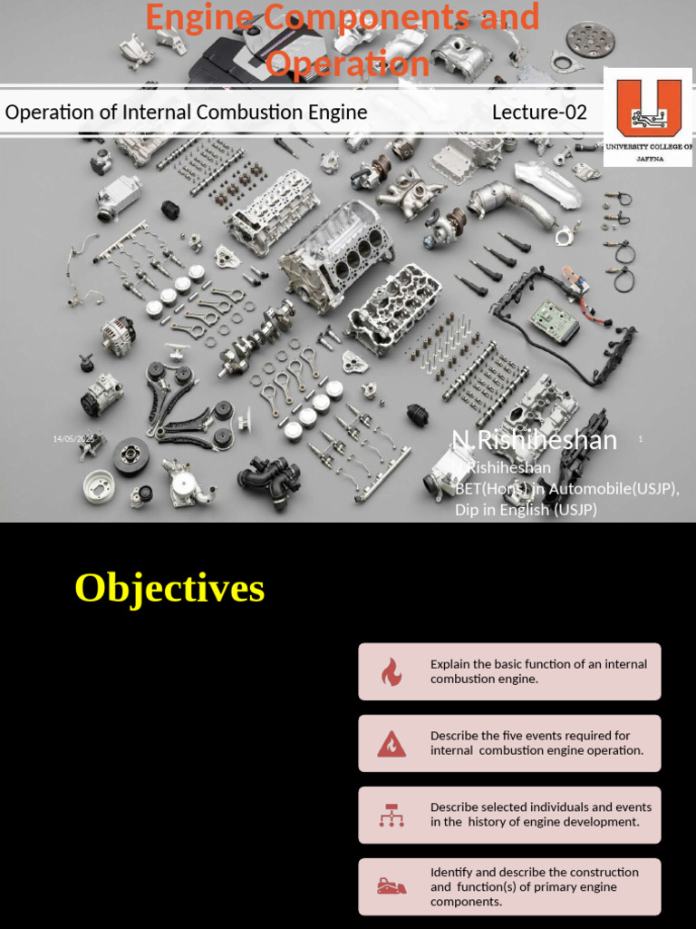 02 - Engine Components and Operation | PDF | Internal Combustion Engine ...
