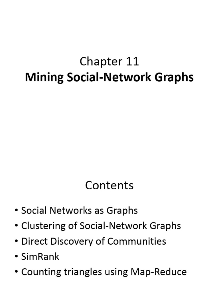 Mining Social-Network Graphs Insights | PDF | Vertex (Graph Theory ...