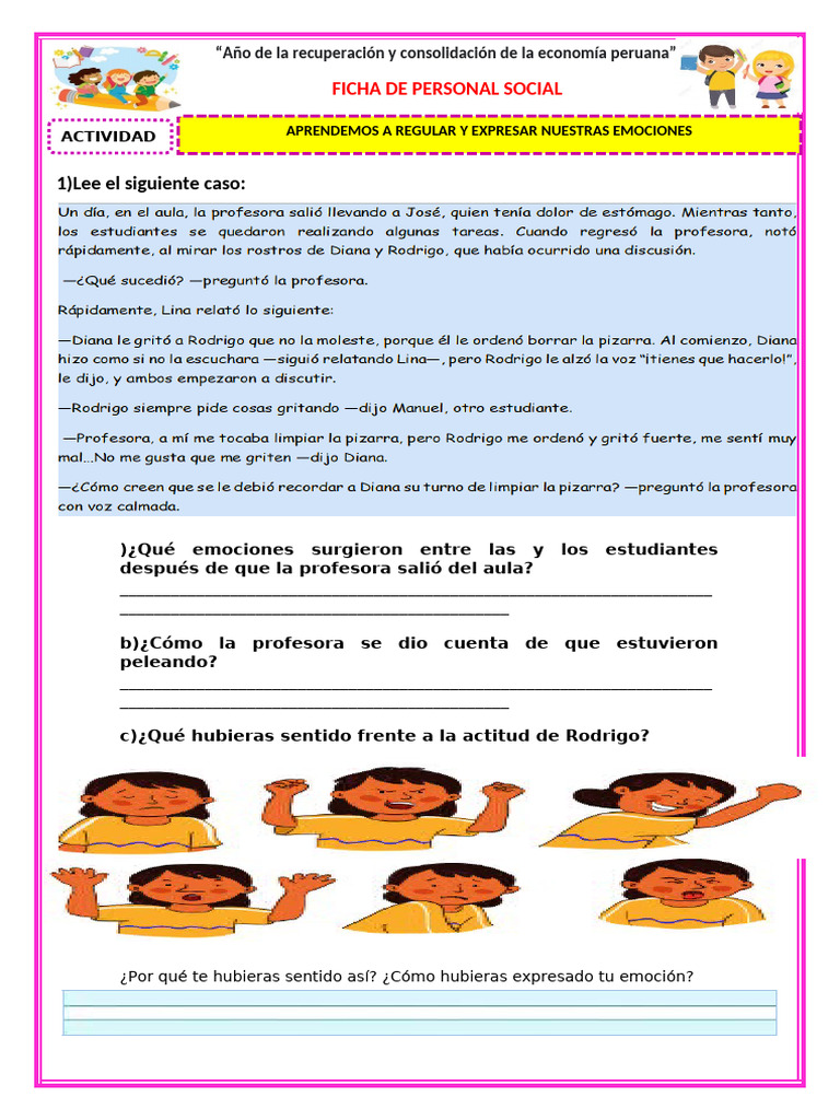 Ficha de Personal Social 31-03 | PDF