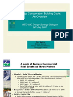 Energy Conservation Building Code: An Overview: WEC-IMC Energy Synergy Dialogue 26 July 2007