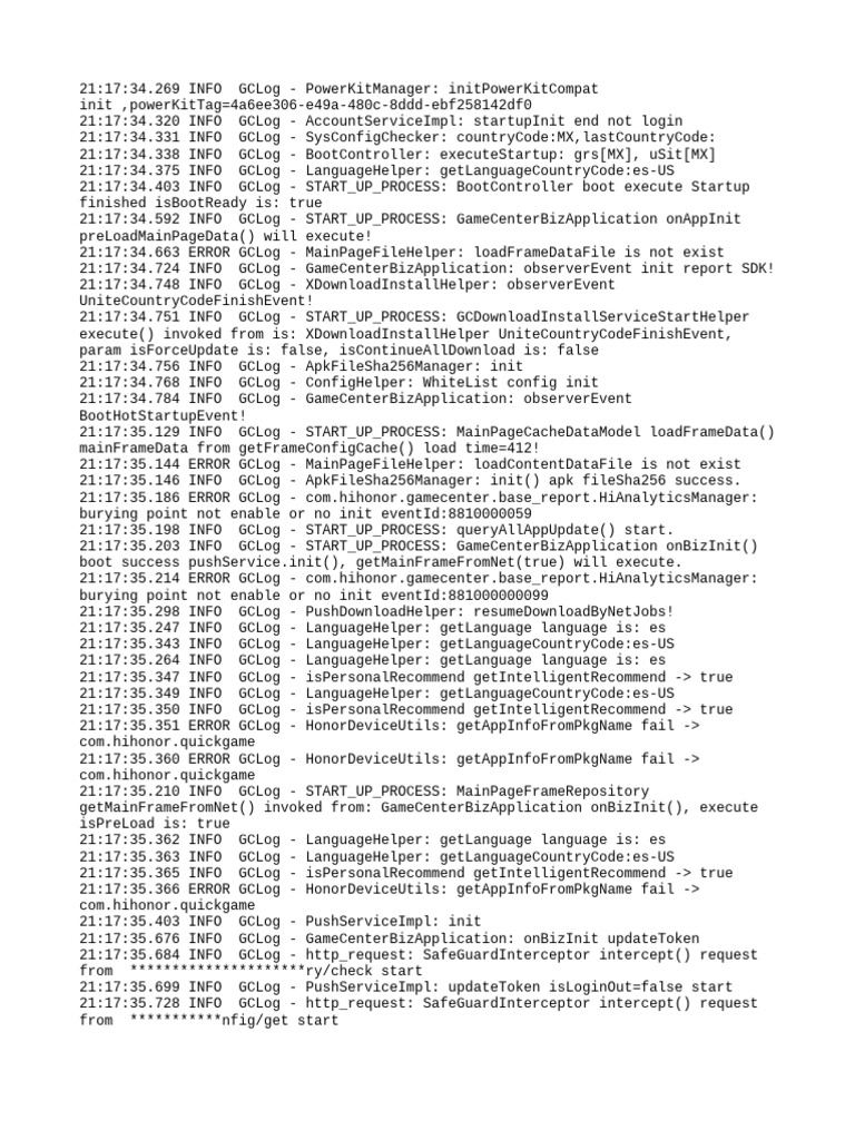 Game Center Startup Log Analysis | PDF | Computer Architecture ...