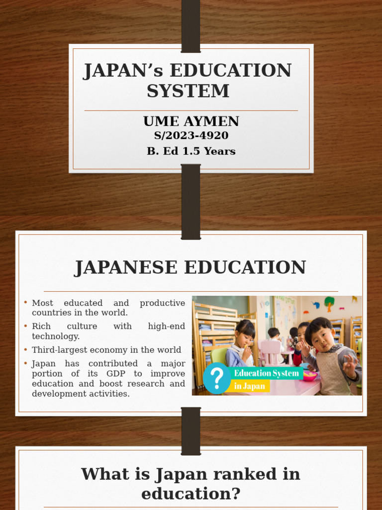 Overview of Japan's Education System | PDF | Secondary Education ...